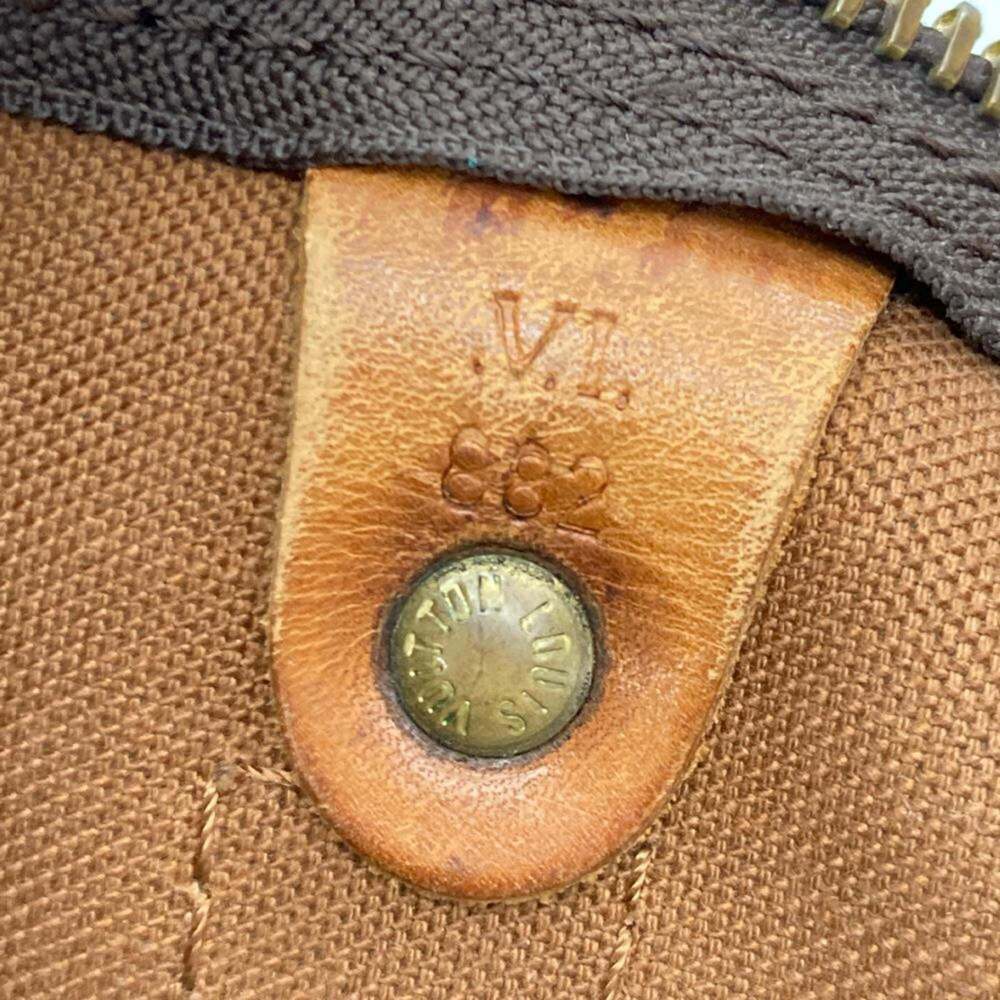 LOUIS VUITTON Authentic Brown Monogram Canvas Keepall 45 Boston Bag - Picture 10 of 10